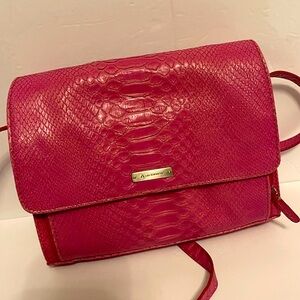 Pink snake skin Liz Claiborne purse